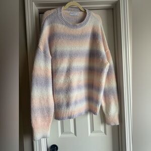 Petal & Pup Soft Pastel Striped Sweater